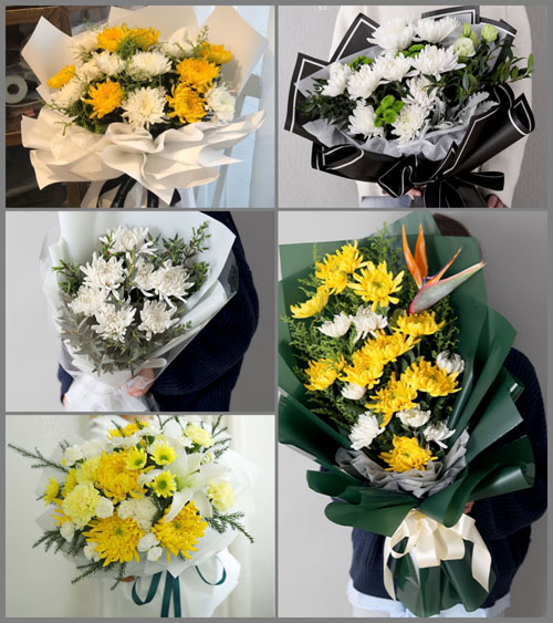 贵州遵义湄潭县新南乡流水村白事花束代送